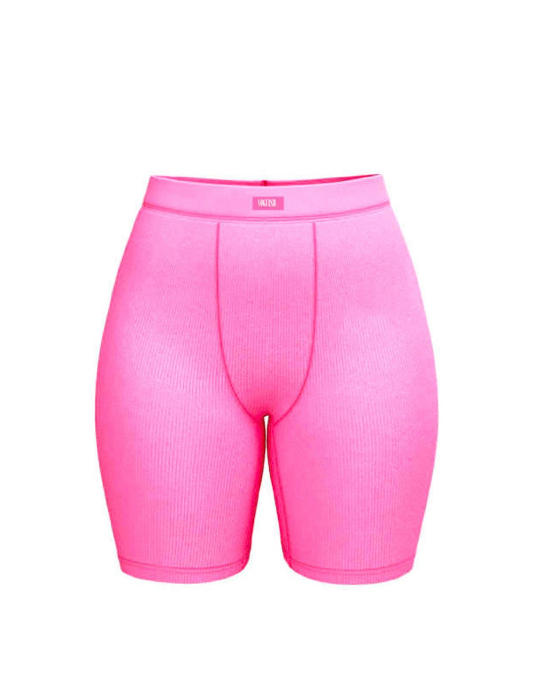 VL24 pink thermal biker shorts